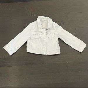Toddler Gap white jean jacket